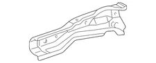 Genuine Toyota Inner Rail 57112-20291