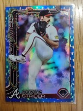 2025 Topps Holiday - Spencer Strider #H75 Blue Holiday Lights