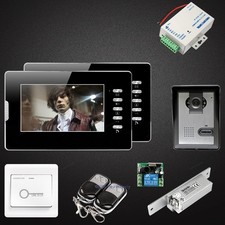7" Video Door Intercom System with Intra-monitor Audio Intercom for House/ Flat