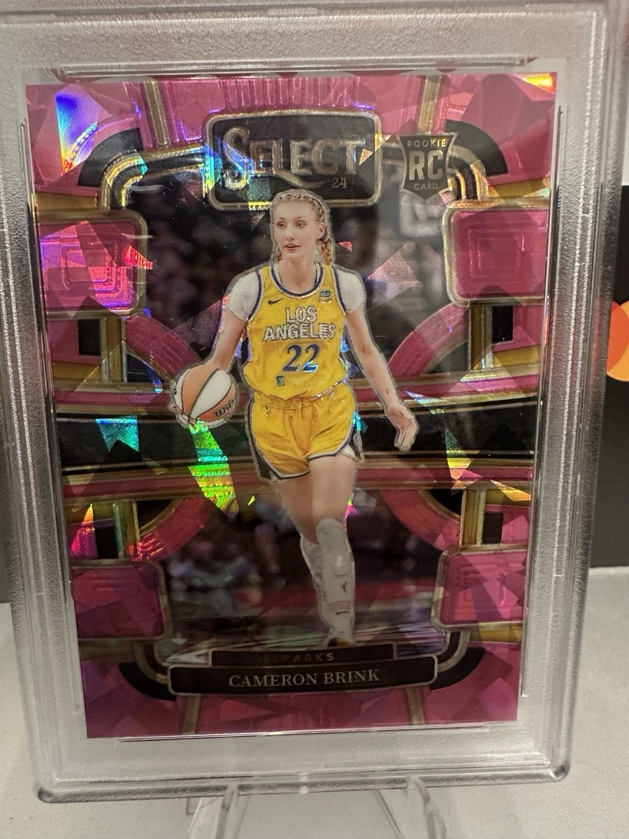 2024 Panini Select Cameron Brink Pink Ice PSA 7 WNBA Cracked