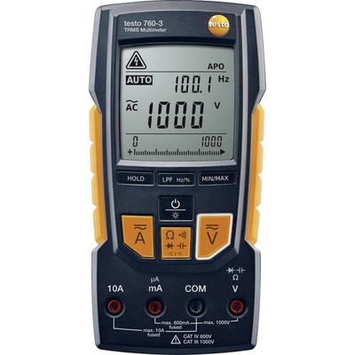 testo 760-3 Hand-Multimeter digital CAT III 1000 V, CAT IV 600 V Anzeige