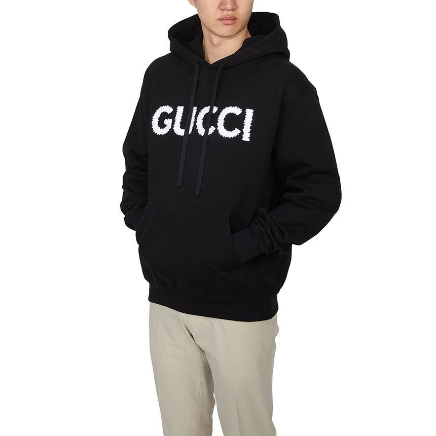 Felpa uomo Gucci in pile con cappuccio 127650527