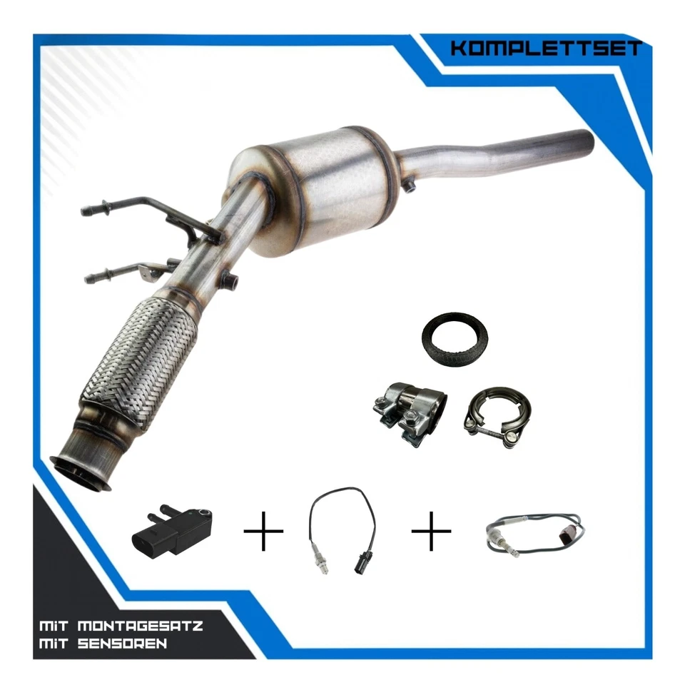 KIT NEU Dieselpartikelfilter DPF für VW T5 T6 2.0 TDI 4 Motion TDI 7E0254800JX - Bild 1 von 1