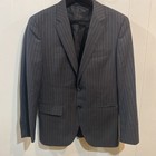 Hugo Boss James4/Sharp6 Virgin Wool Blazer Mens 36S Charcoal Jacket Pin Stripe