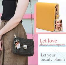 Acrylic Photo Frame Keychain Holder Photo Picture Insert Blank Keyring for DI...