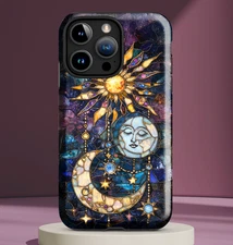 Celestial Sun Moon Stars Cell Phone Case 4 fits select iPhone® & Samsung® models