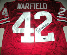PAUL WARFIELD OHIO STATE BUCKEY BECKETT/COA SIGNED OFFICIAL LICENSED NIKE JERSEY