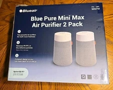 Blueair Blue Pure Mini Max Air Purifier Set 2 Pack Table Top Whisper Quiet 
