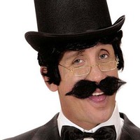 EngläNder Schnauzer Moustache Schwarz Zum Ankleben FüR Herren Karneval