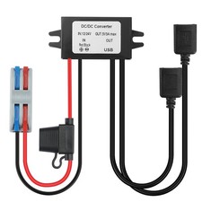 Dual USB DC Step Down Converter 12V/24V To 5V 3A 15W For Golf Cart Power