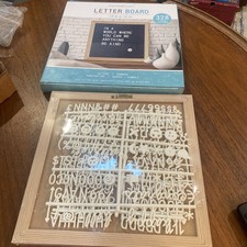 Letter Board Display 12&rdquo; X 12&rdquo; 328 pieces letters/words/numbers/shapes/symbols