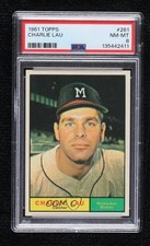 1961 Topps Charley Lau #261 PSA 8 0y8e