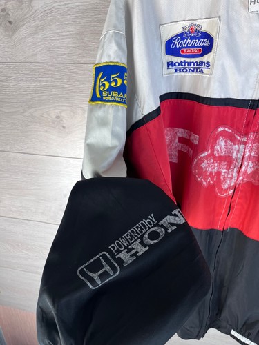 Vintage men's motorcycle jacket Fox size Xxl made in USA Hounda Subaru y2k - Picture 5 of 20