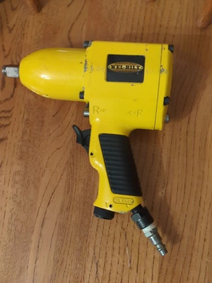 #ad Vintage WEL BILT Air Impact Wrench Solid Metal Yellow $24.99