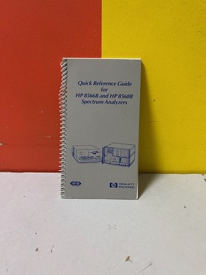 HP 5955-8970 8566B/8568B Spectrum Analyzer Quick Reference Guide