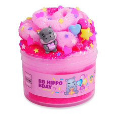 PeachyBbies BB Hippo Bday Slime and Putties