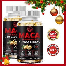 Maca Root,Ashwagandha,Panax Ginseng Extract Organic Male Enhancing 240 Capsules