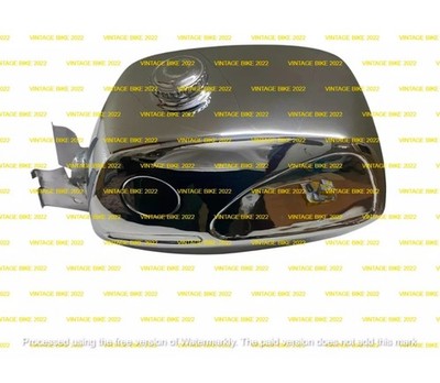ZUNDAPP KS 50 SUPER SPORT TYPE 517-20 CHROME STEEL PETROL TANK 1971+CAP/COMPATIB