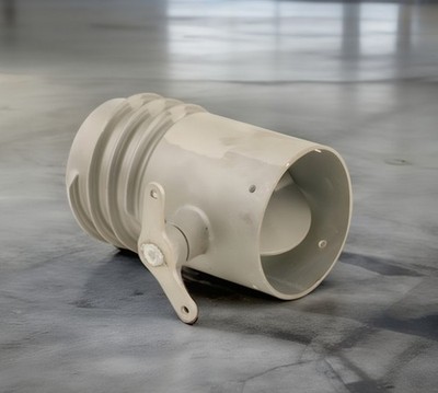 Exhaust Crushproof OC50D 5'' Overhead Tee Drop Duct Connector Adaptor w/ Damper