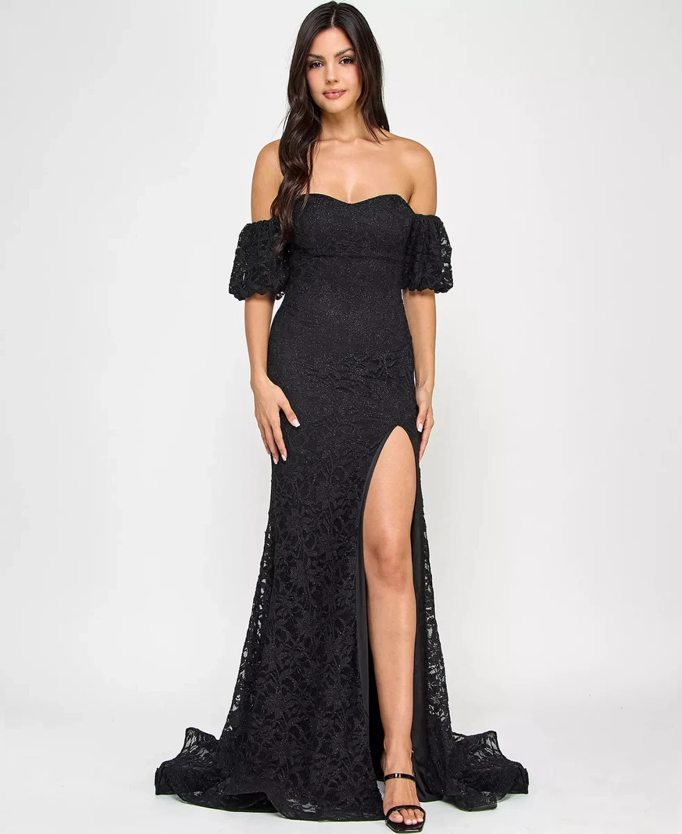 Lace Black Off the Shoulder Dresses for Women for sale | eBay