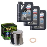 Hiflo ÖLfilter Set Limol 10W-40 Street 3L FüR Kawasaki GPZ 500 S EX500A Bj.1991