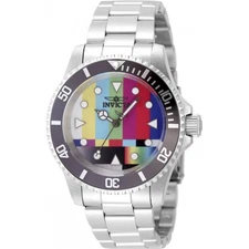 Invicta Men's Watch Pop Art Limited Editions Silver Tone, Grey Bezel 49061