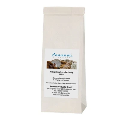 AMANSI Vitalpilze für Tiere "Zahn und Mund " Vitalpilzpulvermischung 200 g