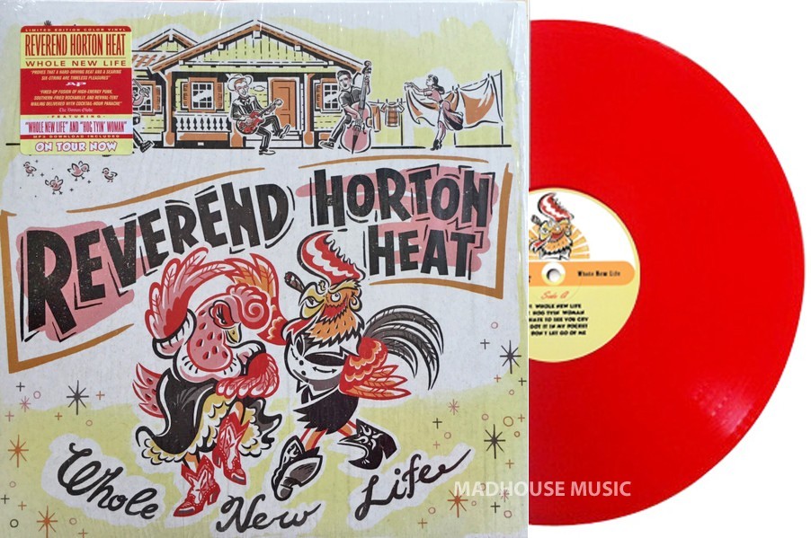 REVEREND HORTON HEAT LP Whole New Life RED VINYL + Insert + Downloads UNPLAYED
