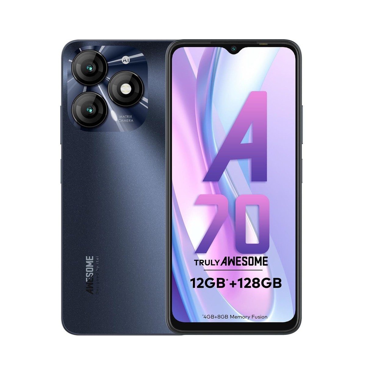 itel A70 4G 4GB+256GB スマートフォン 2個 itel A70 (4GB RAM, 256GB ROM) Upto 12GB RAM with Memory