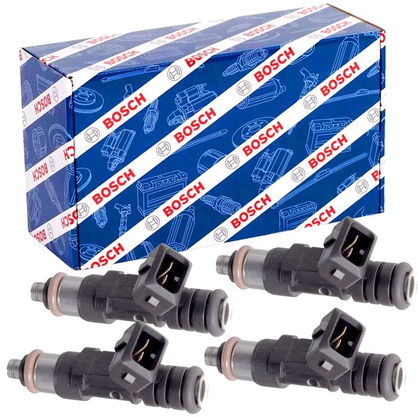 4X Bosch 0280158207 EinspritzdüSe FüR Ford B-C-MAX Fiesta 6 Focus 3 1.25-1.6-image