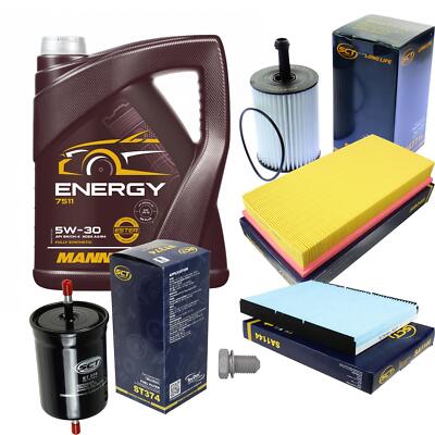SCT Inspektionspaket 5 L MANNOL Energy 5W-30 für VW Golf IV 1J1 2.3 V5