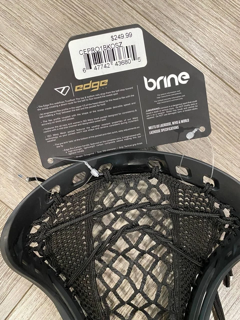 Brine Edge Pro Carbon Lacrosse Stick - Thumbnail 5