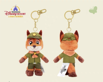 Disney authentic 2023 Zootopia Nick wilde cute 5in plush keychain