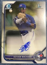 2022 Bowman Chrome Estiven Machado 1st Prospect Auto Autograph #CPA-EM Blue Jays