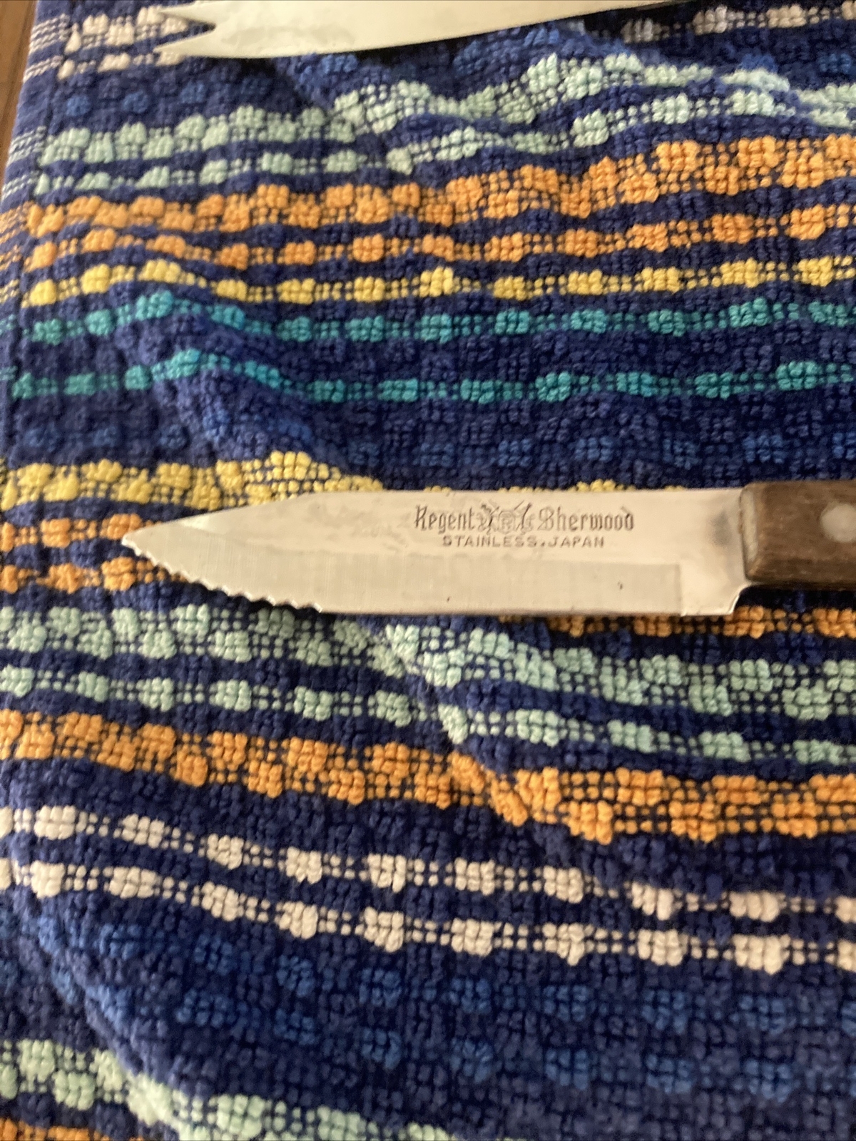 10 Vintage Assorted Wood Handled Knives & ￼ Utensils, Different Brands