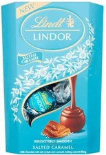 NEW Lindt Lindor Milk Chocolate Salted Caramel Chocolate Gift Box, 200 g