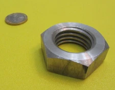 18-8 Stainless Steel Hex Nut  Steel, RH  1 1/8"-7 x 39/64" Height - 3 Pcs