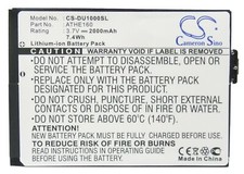 Replacement Battery For HTC 3.7v 2000mAh / 7.4Wh Mobile, SmartPhone Battery