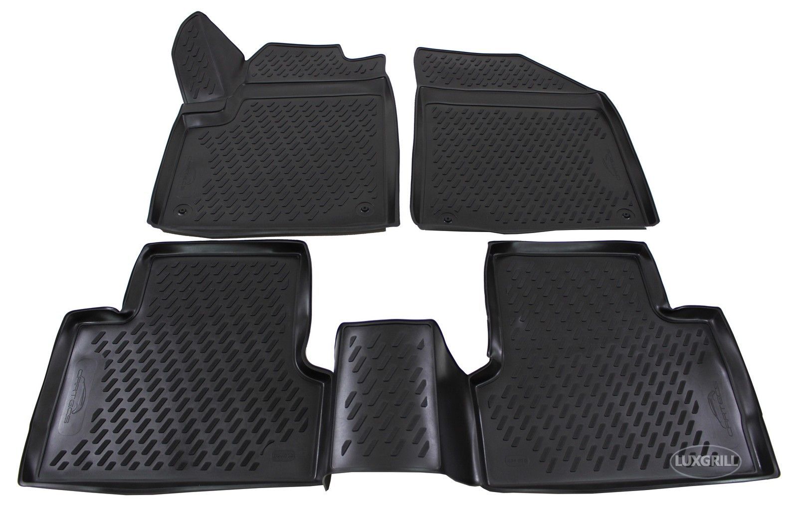 Tapis de sol en caoutchouc pour Jeep Cherokee 2014-2017 noir sur mesure