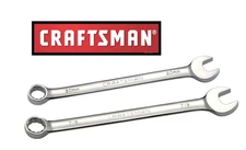 Craftsman Combination Wrenches POLISHED Inch or MM 12pt Any Size standard length