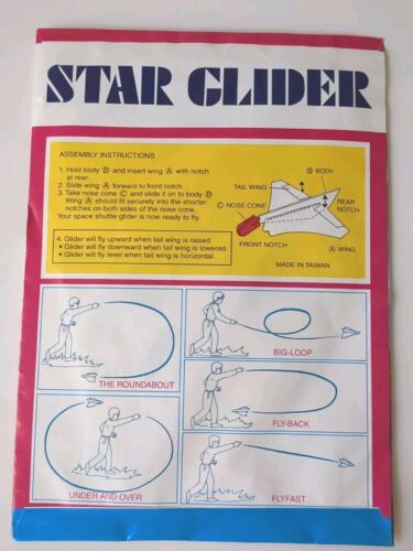 Vintage Toy Star Glider Airplane Sealed In Package - Picture 2 of 2
