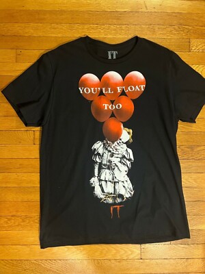 Pennywise IT You ll Float Too T-Shirt Shirt Tee Mens Horror Stephen King Clown