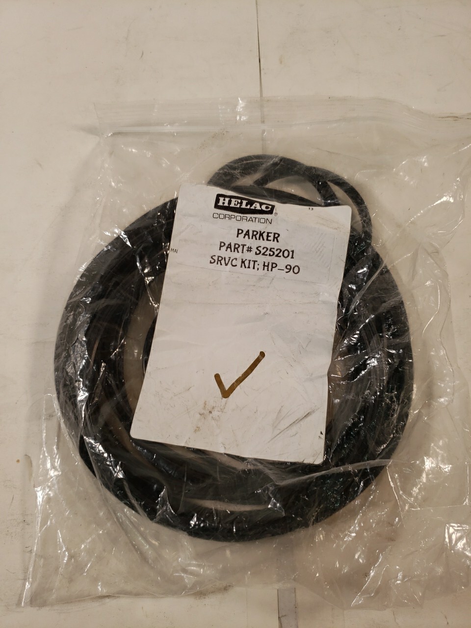 Helac Hydraulic Rotary Actuator Seal Kit, Parker, S25201, SRVC KIT; HP-90