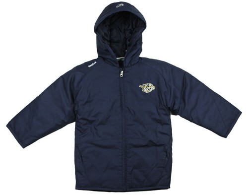 Reebok NHL Kids Nashville Predators TNT Hooded Winter Jacket, Navy - Picture 2 of 9