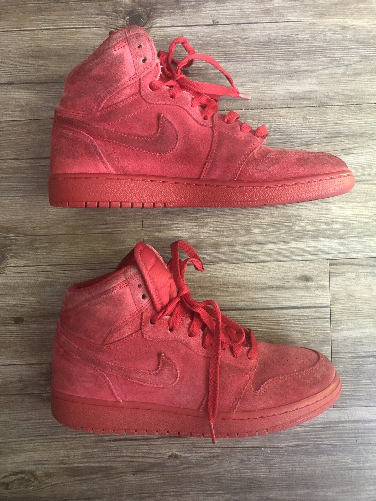 air jordan 1 retro high bg red suede
