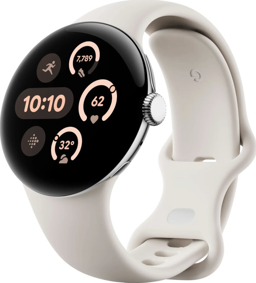 Google Pixel Watch 3 - 45mm (LTE + Bluetooth) - Silver - Excellent  