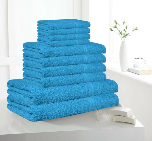 10 Piece Bathroom Bath TOWELS EGYPTIAN Style Cotton Sets Face Hand Sheets Soft - Picture 23 of 23