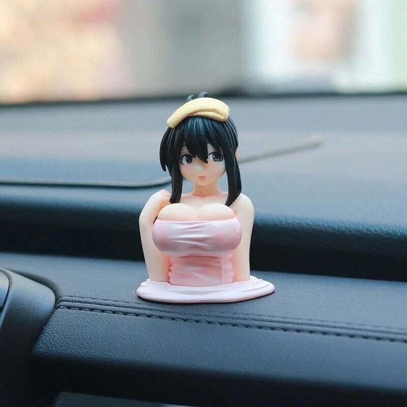 Sexy estatuilla muñeca hentai anime decoración tablero coche Kanako pecho agitador EE. UU. Foto 3 de 4
