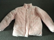 Womens Hype Pink Fluffy Jacket Size 6