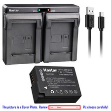 Kastar Battery Dual USB Charger for Panasonic DMW-BLC12  Panasonic Lumix DMC-G6